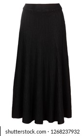 Black Long Female Skirt
