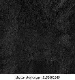 Black Long Fur Texture Background. Scrapbook Paper