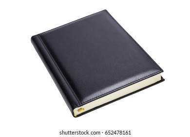 Black Luxury Notebook Isolated On White