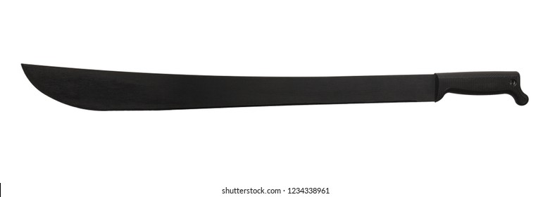 Black Machete Isolated On White Background Stock Photo 1234338961 ...