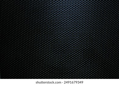 black macro texture,Speaker grille,Abstract black metallic mesh texture for background. Industrial backdrop. The speaker of a musical column. Panoramic horizontal high-resolution photography - Powered by Shutterstock