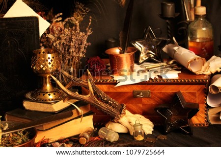 Black magic spells, witchcraft.
