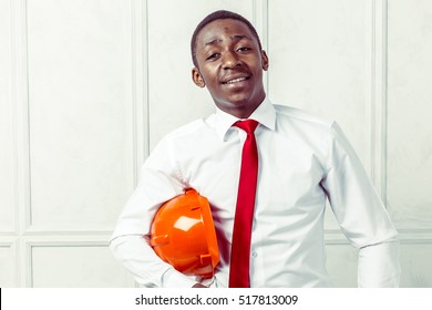 A Black Man African American Construction Worker