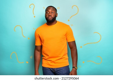 Black Man With Curious And Doubtful Expression