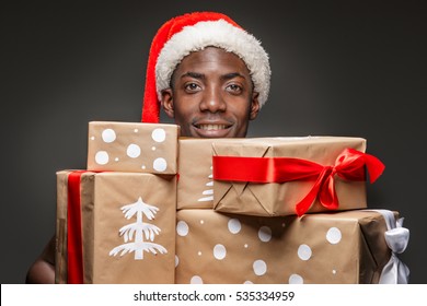 The black man happy expression Stock Photo