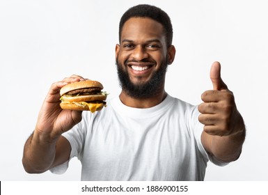 Black Man Eating A Burger Images Stock Photos Vectors Shutterstock