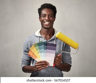 Black Man With Painting Roller