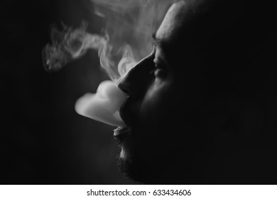 Black Man Smoking