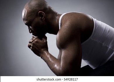 Black Man With Strong And Sexy Body