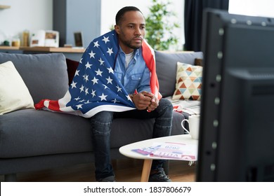 Black Man Waiting For USA Election Results