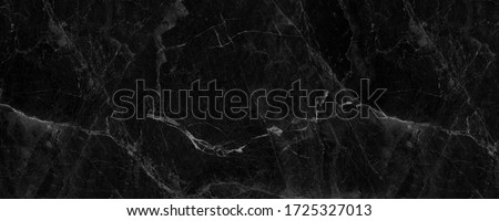 black marble background. black Portoro marbl wallpaper and counter tops. black marble floor and wall tile. black travertino marble texture.  natural granite stone.  Foto d'archivio © 