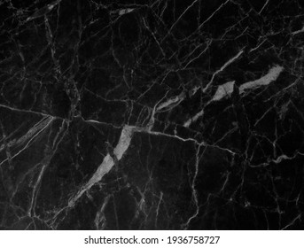 Black Marble Natural Pattern For Background, Abstract Black And White