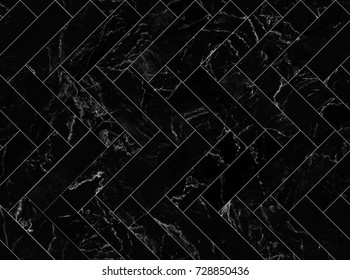 Black marble tile wall for background , seamless marble bricks wall pattern , for Interiors design. High resolution
