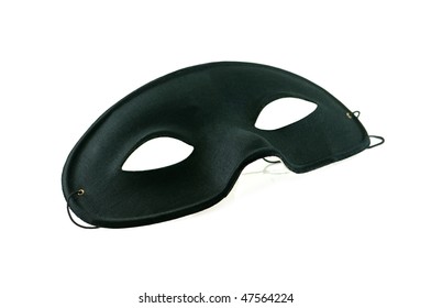 black mask isolated on white
