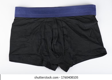Black Men Underwear Blue Stripe Isolated Stock Photo 1760408105 ...