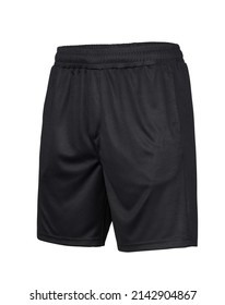 Black Men's Shorts White Isolated Background