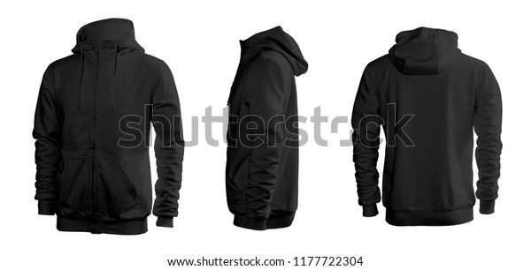 black hoodie without sleeves