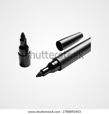 Black metal flashlight with adjustable head and focus ring on white background