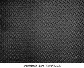 Black Metal Floor Plate Texture And Background