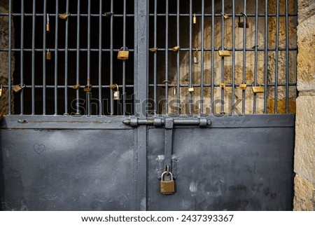 Similar – Image, Stock Photo Heart carved into metal