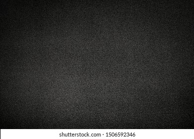 Black Metal Shimmer Paper Texture. Metallic Glitter Black Background, Close Up. Dark Gray Paper Backround. Black Glitter Background From Wrapping Paper. 