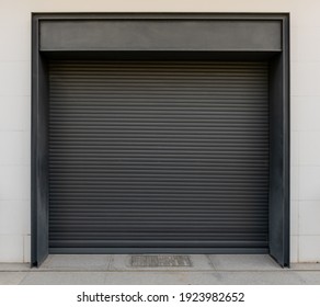 Black metallic roll up door background - Powered by Shutterstock