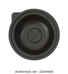 Black Microwavable Plastic Food Bowl, Top View