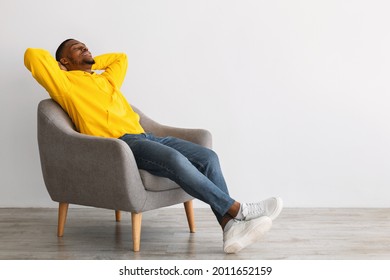 6,006 Man Sitting On Chair Black Room Images, Stock Photos & Vectors ...