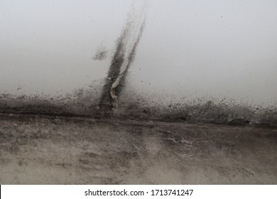 Black Mold On The Wall Of The House