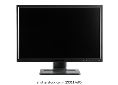 Black Monitor With Blank Black Screen