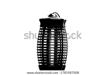 Black mosquito repellent lamp on a white background
.