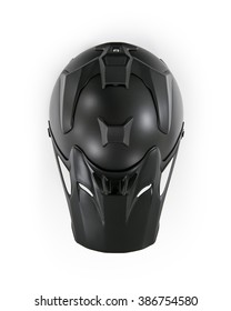 Black Motocross Helmet