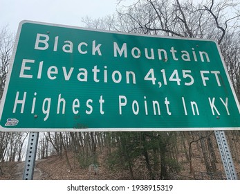 Black Mountain, Kentucky - March 17, 2021: Black Mountain Highest Point In Kentucky