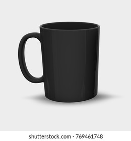 Black Mug With White Background