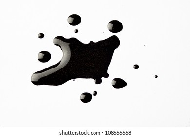 Black Nail Polish Splash