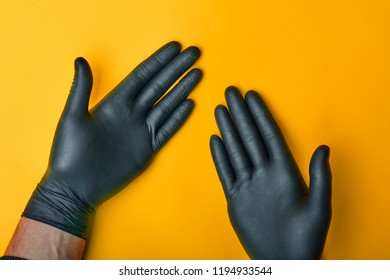 Black Nitrile Gloves