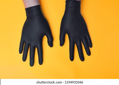 Black Nitrile Or Latex Gloves