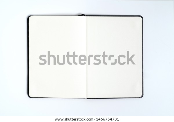 Black Notebook On White Background Clipping Stock Photo (Edit Now