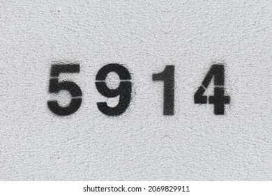 Black Number 5914 On White Wall Stock Photo 2069829911 | Shutterstock