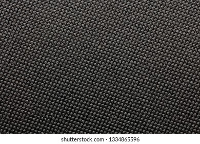 Black Nylon Or Synthetic Material Fabric Texture. Often Used For Tough Durable Gear And Wear.