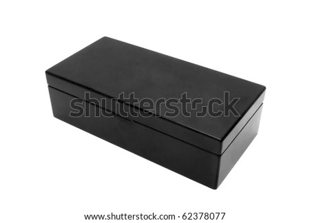 black old box isolated on white background