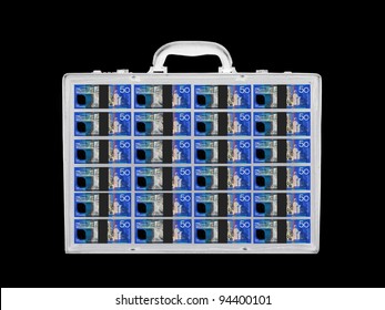 A Black Old Fashioned Business Brief Case Under Xray