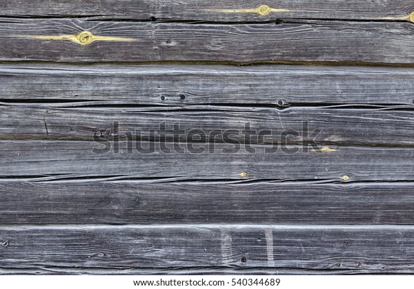 Black Old Log Cabin Wall Texture Stock Photo Edit Now 540344689