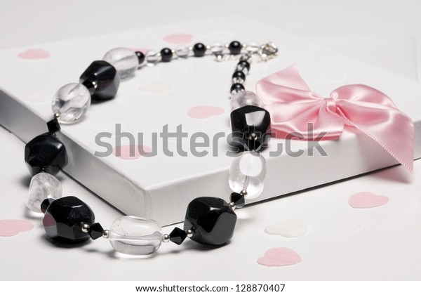 Black Onyx Rock Crystal Necklace Displayed Stock Photo Edit Now