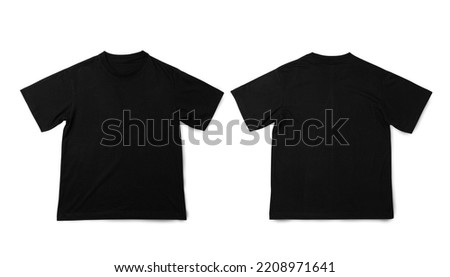 Black Oversize T shirt mockup, Realistic t-shirt.