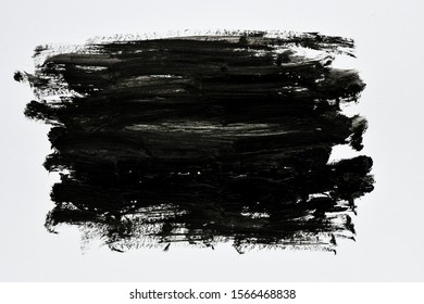 Black Paint On White Background Background Stock Photo 1566468838 ...