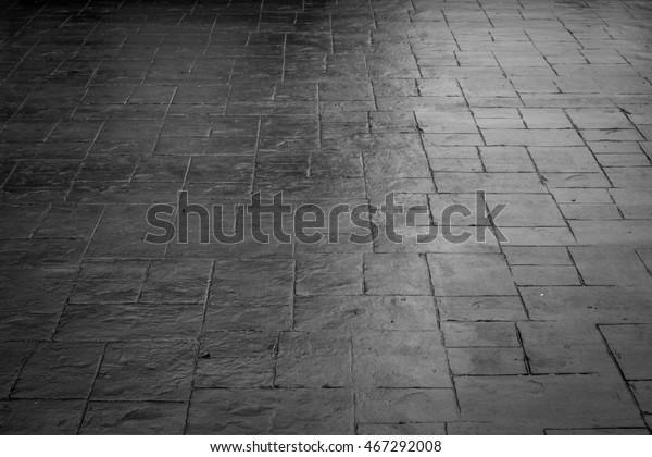 Black Painted Brick Floor Stock Photo Edit Now 467292008