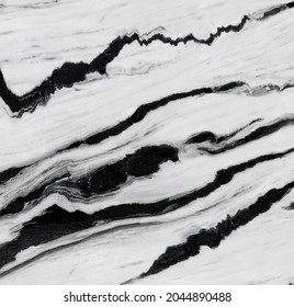 Black panda marble designs for ceramic tile - Shutterstock ID 2044890488