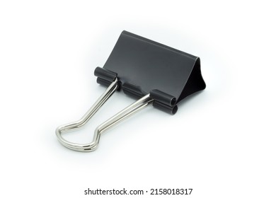 Black Paper Clip Close Isolated On Stock Photo 2158018317 | Shutterstock