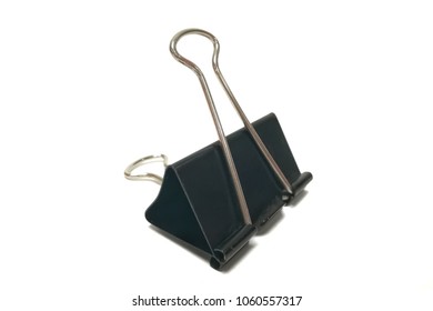 Black Paper Clip Isolated On White Stock Photo 1060557317 | Shutterstock